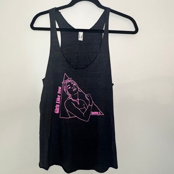 Maroon 5 Girls like you gray lightweight tank top Size Large - Picture 1 of 5